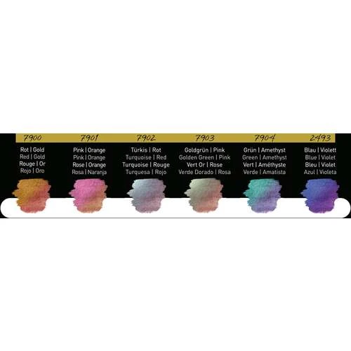 FINETEC | PREMIUM Pearlescent Colours — 'Flip-flop' 6 Paint Set 2 FINETEC | PREMIUM Pearlescent Colours — 'Flip-flop' 6 Paint Set - Image 2