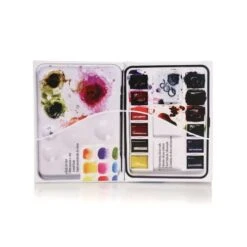GOLDEN® | QoR® Mini Watercolour Box — 12 Half Pans -Golden || Pebeo || Daler-Rowney Shop GOLDENC2AE7CQoRC2AEMiniWatercolourBoxE2809412halfpans 5