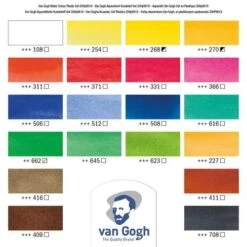 Royal Talens Van Gogh Watercolour Set - 18 Half Pans 7 Royal Talens Van Gogh Watercolour Set - 18 Half Pans -Golden || Pebeo || Daler-Rowney Shop RoyalTalensVanGoghWatercolourSet 18halfpans 2