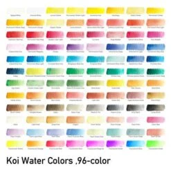 Sakura | Koi Water Color Studio Set — 96 Half Pans -Golden || Pebeo || Daler-Rowney Shop Sakura7CKoiWaterColorStudioSetE2809496halfpans 3