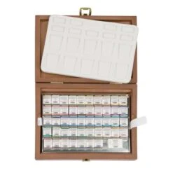 Schmincke Horadam Watercolour Wooden Box Sets 8 Schmincke Horadam Watercolour Wooden Box Sets -Golden || Pebeo || Daler-Rowney Shop SchminckeHoradamWatercolourWoodenBoxSets 2
