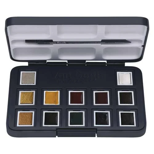 TALENS | Van Gogh Watercolour "Weihnachten" (Christmas) Pocket Box — 12 Half Pans 2 TALENS | Van Gogh Watercolour "Weihnachten" (Christmas) Pocket Box — 12 Half Pans - Image 2