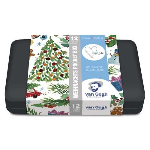 TALENS | Van Gogh Watercolour "Weihnachten" (Christmas) Pocket Box — 12 Half Pans 1 TALENS | Van Gogh Watercolour "Weihnachten" (Christmas) Pocket Box — 12 Half Pans